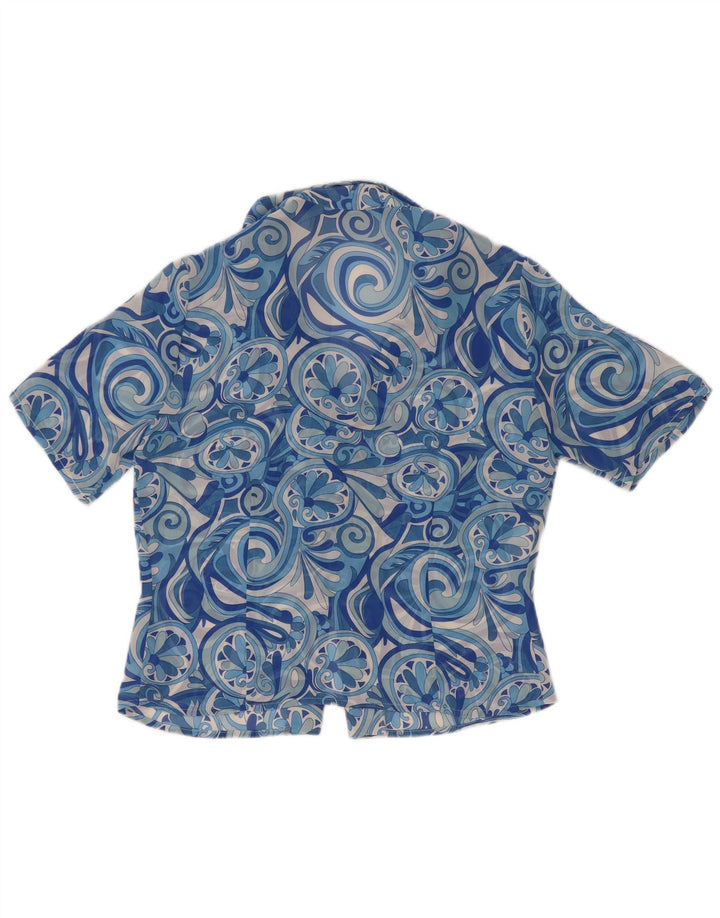 Camicia a maniche corte da donna Marronetto IT 44 Blu medio Paisley