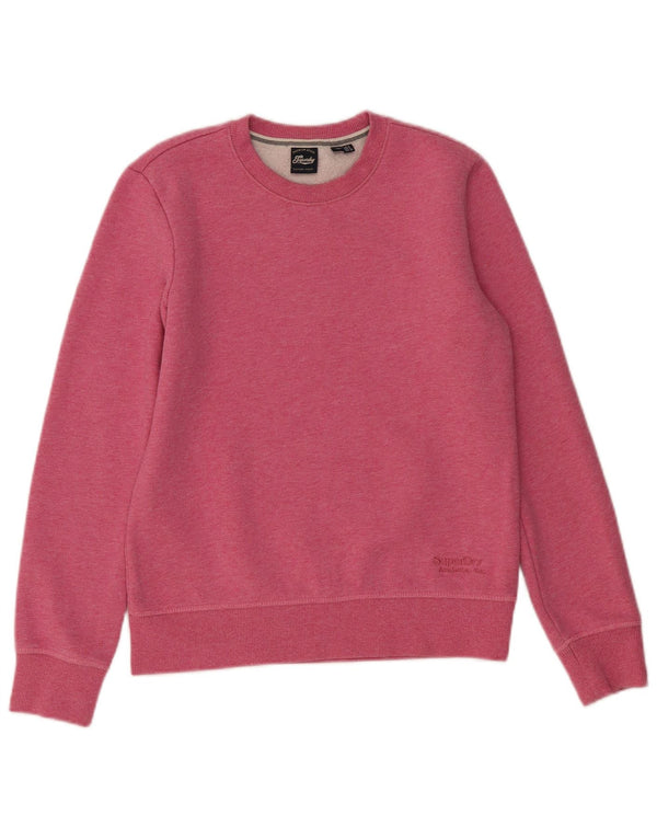 Felpa da donna Superdry Jumper UK 8 Small Pink Cotton