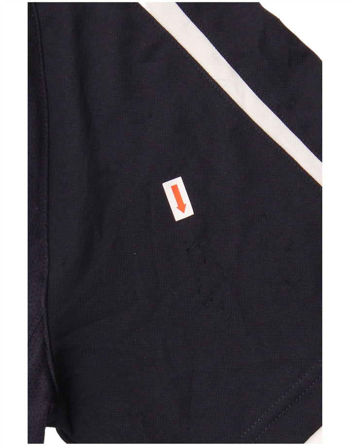 T-shirt grafica da uomo PUMA Top medio in poliestere color block blu navy