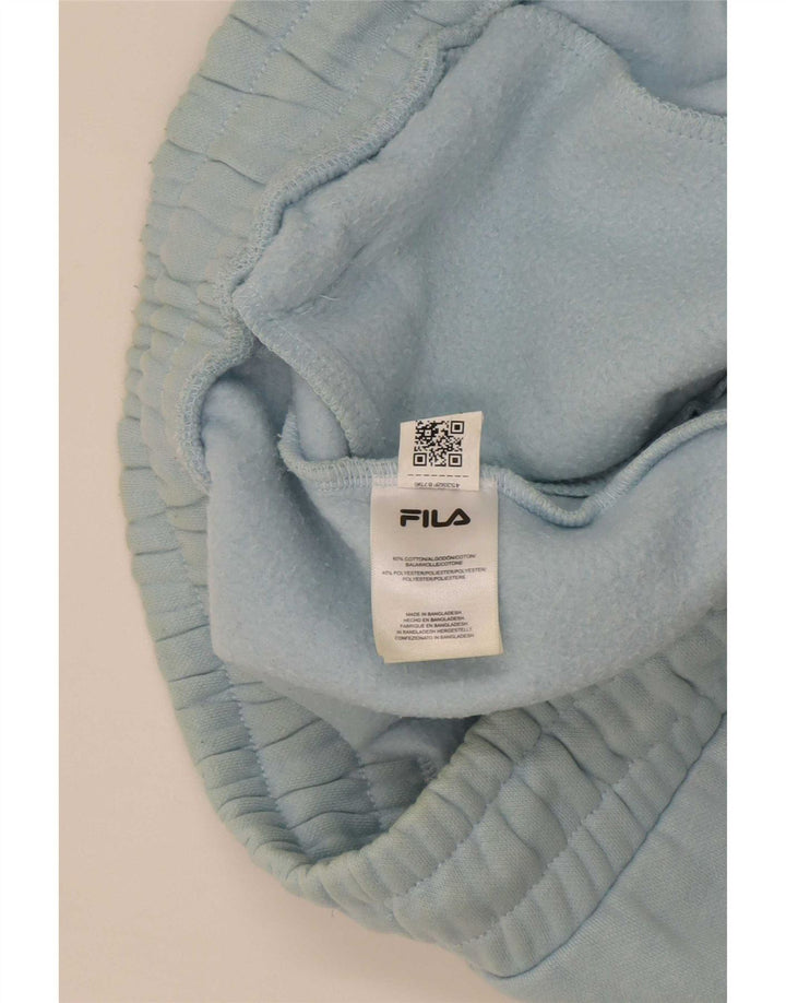 Pantaloncini sportivi grafici da uomo Fila in cotone blu medio