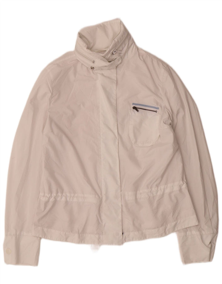 Giacca a vento da donna Armani Jeans UK 8 Small Poliestere bianco