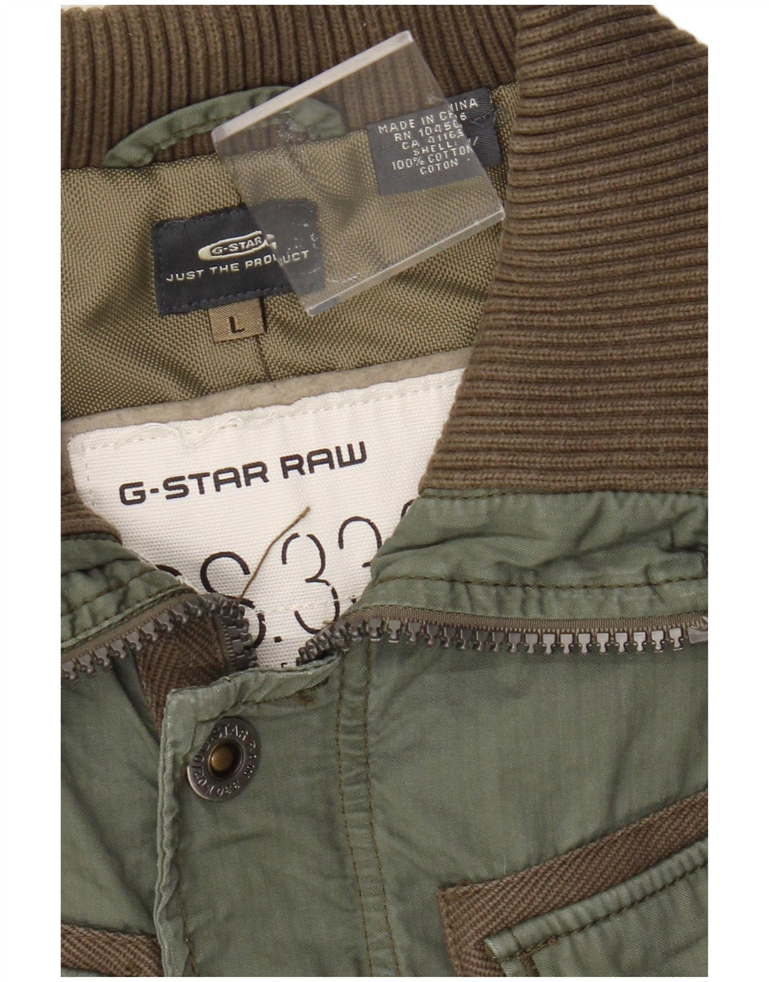 Giacca utility da donna G-Star UK 14 grande cotone verde