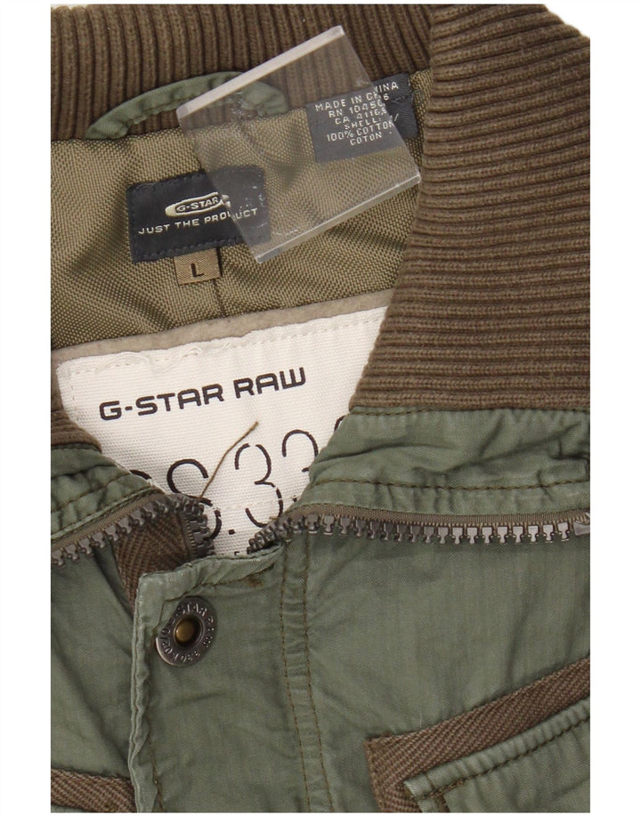 Giacca utility da donna G-Star UK 14 grande cotone verde