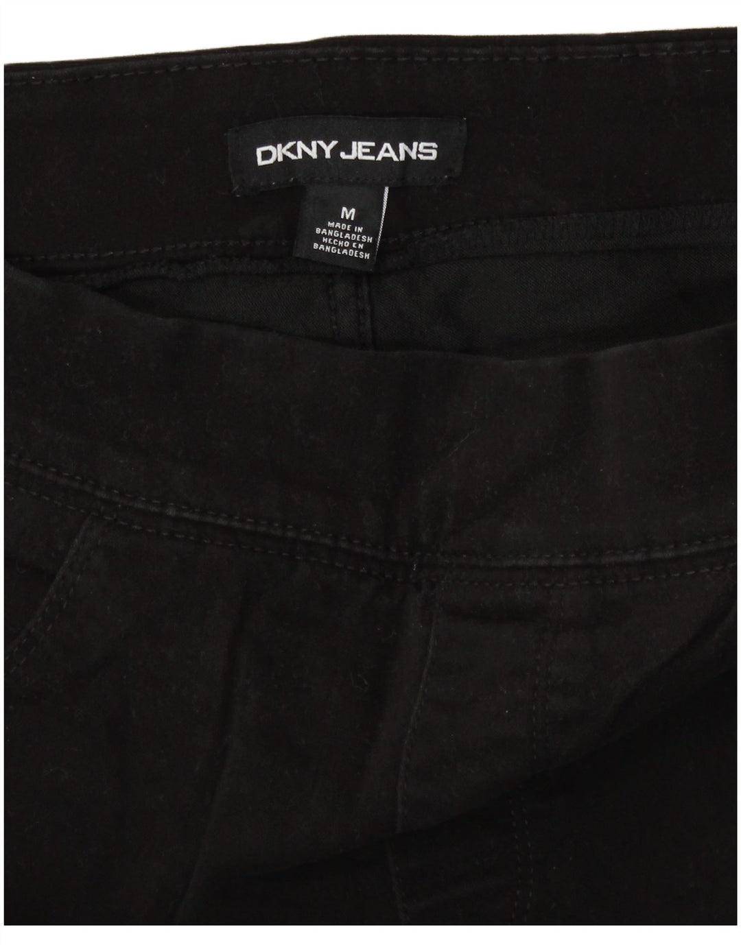 Pantaloncini di jeans da donna Dkny medi W30 cotone nero