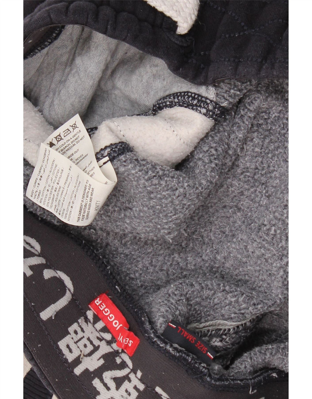 Pantaloni da tuta con grafica da uomo SUPERDRY Small Blue Navy Colourblock