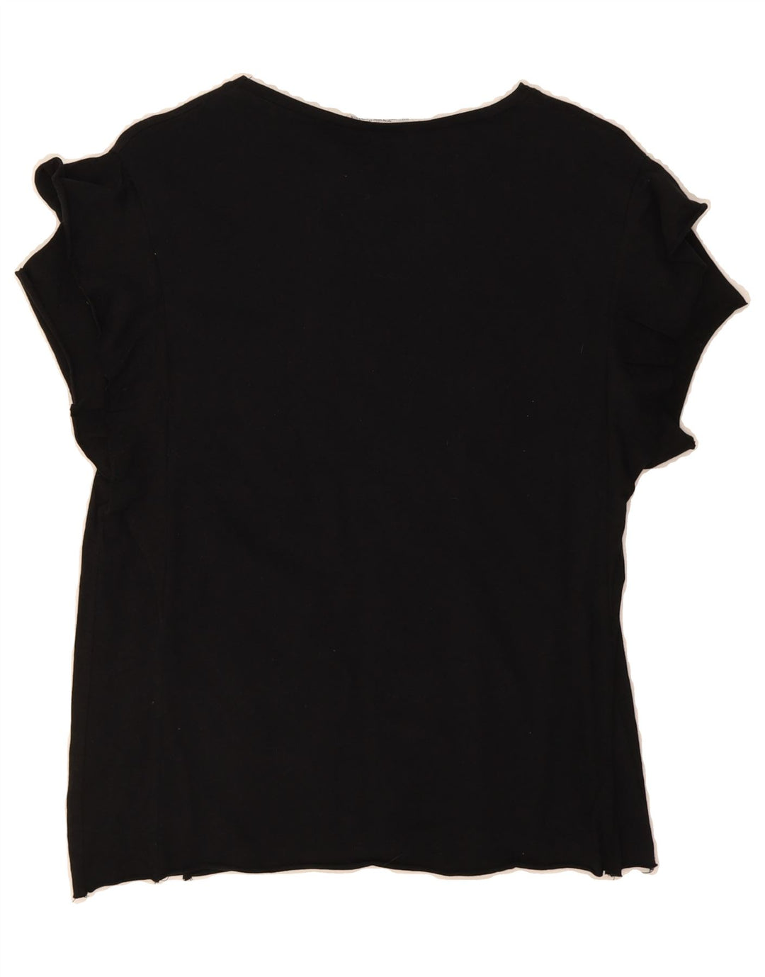 ZARA Womens Blouse Top UK 12 Medium Black Vintage Zara and Second-Hand Zara from Messina Hembry 