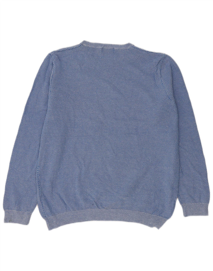 MARKS & SPENCER Maglione maglione girocollo da uomo grande cotone blu