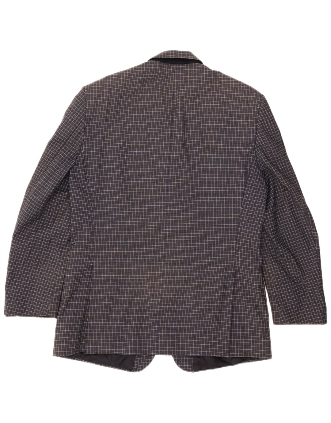 Giacca blazer da uomo a 3 bottoni Renato Balestra UK 38 medio blu navy a quadri