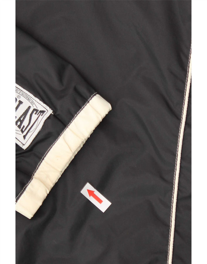 Everlast Giacca antipioggia da uomo con pullover grafico UK 40 Large Nero Nylon