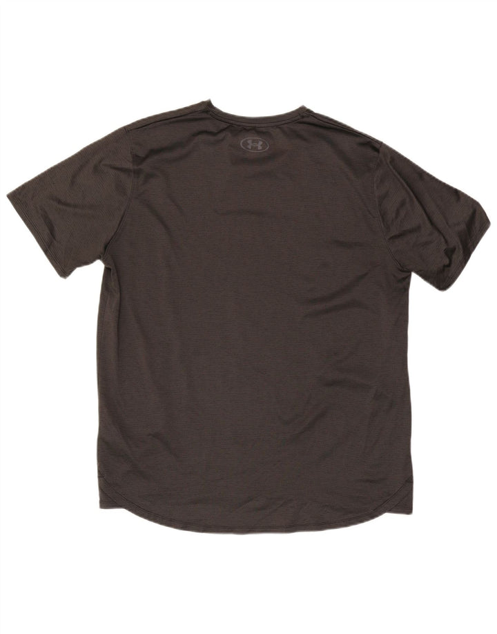 Maglietta da uomo UNDER ARMOUR Top grande in poliestere grigio