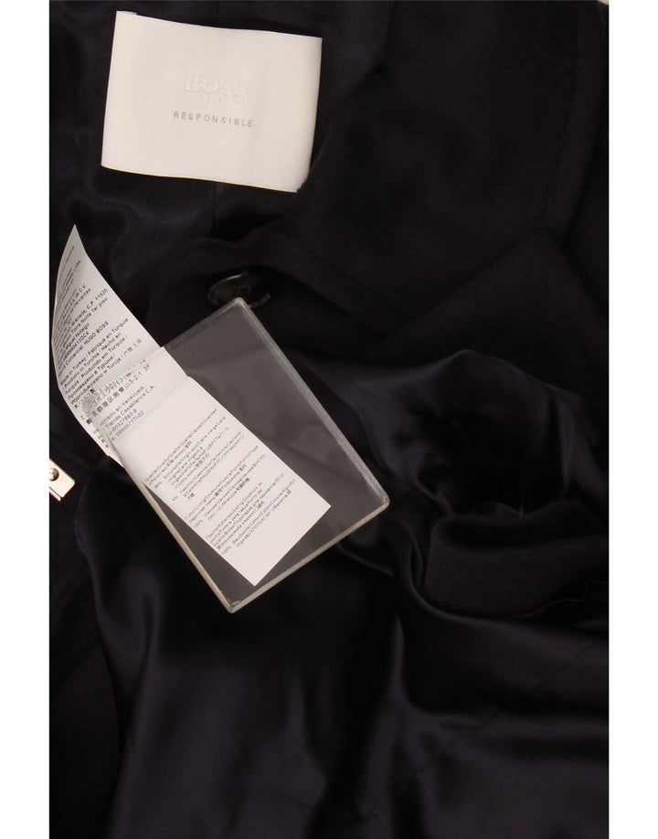 Soprabito da donna Hugo Boss US 4 Small in lana blu navy