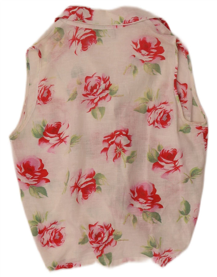 Camicetta corta senza maniche da donna Coexis IT 42 Medium White Floral