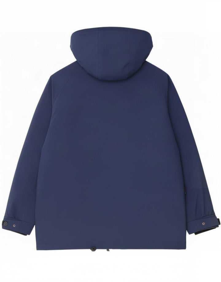 Giacca antipioggia da donna con cappuccio Gore-Tex Aesse IT 44 Medium Blu Navy Poliestere
