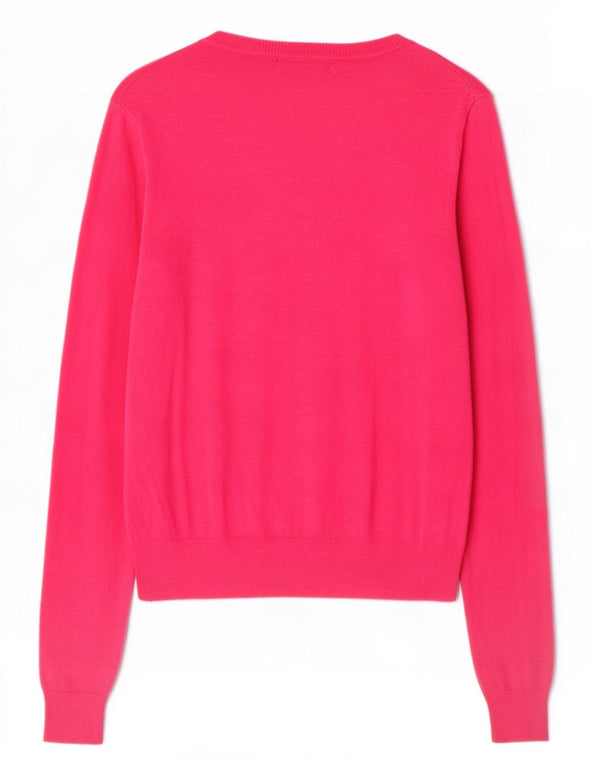 Maglione cardigan da donna Marks & Spencer UK 10 Small Pink Viscosa