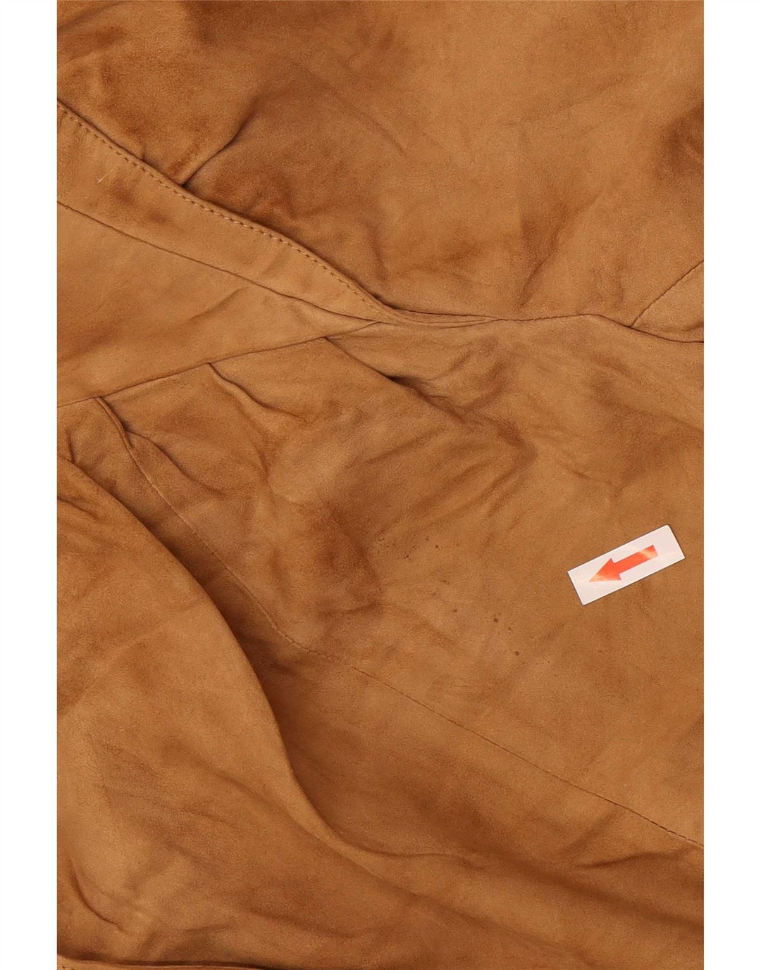 Bomber vintage da donna in pelle scamosciata IT 42 in pelle beige medio