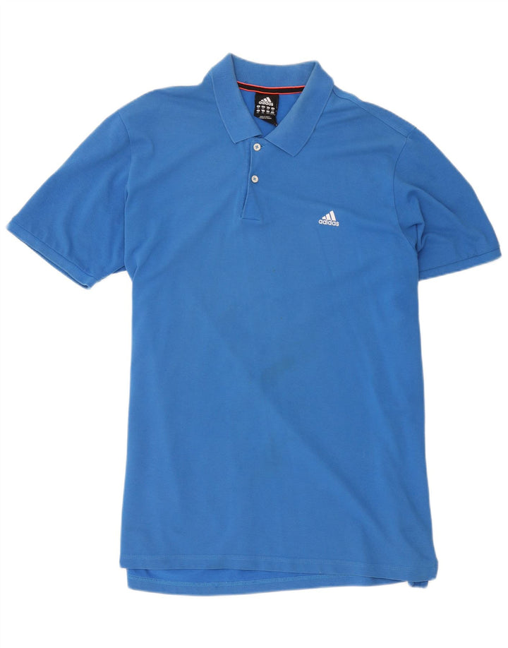Polo Adidas Climalite da uomo 2XL in cotone blu