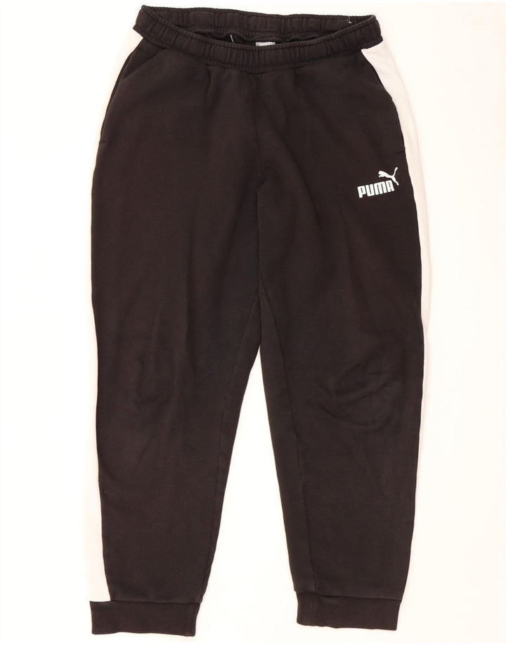 Pantaloni da tuta da uomo Puma Crop Joggers Medium Black Colourblock