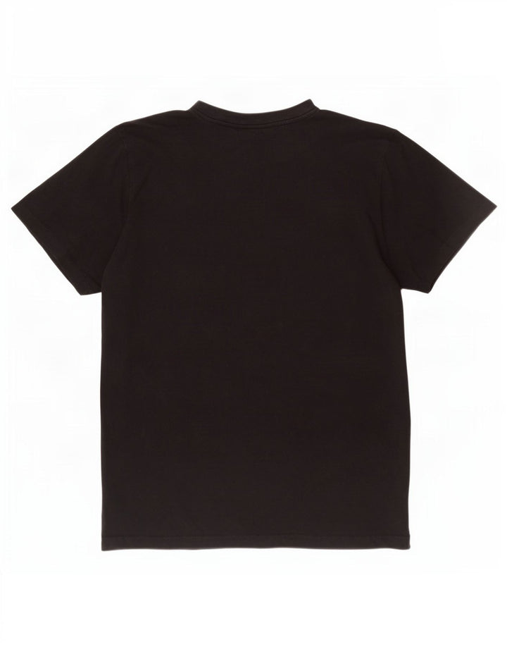 T-shirt grafica da uomo Kappa Top grande in cotone nero