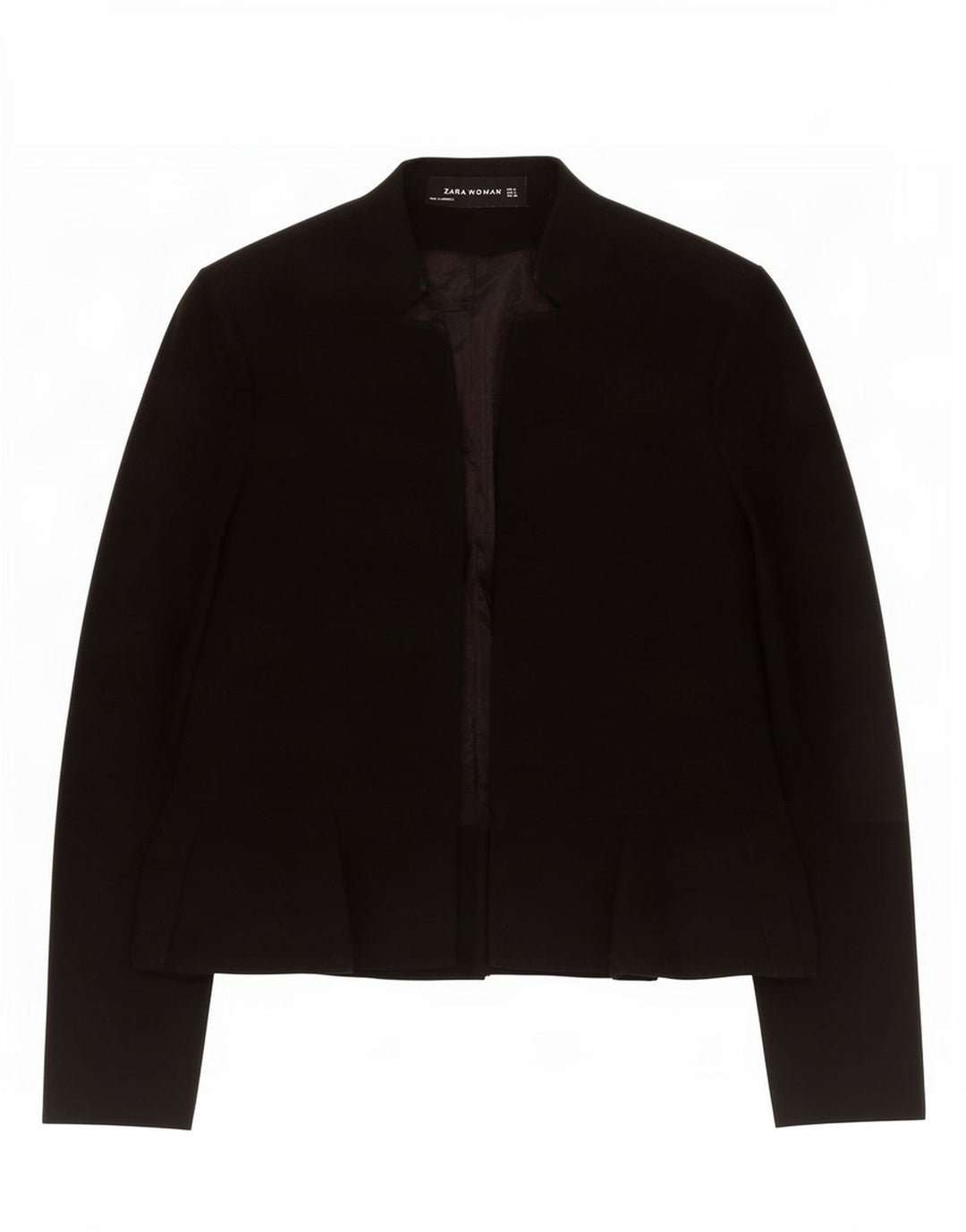 Giacca blazer aperta da donna Zara UK 10 piccola nera