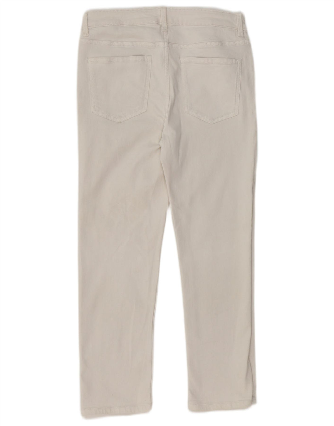 Jeans dritti Marks & Spencer da donna The Sienna UK 12 medio W30 L26 bianco