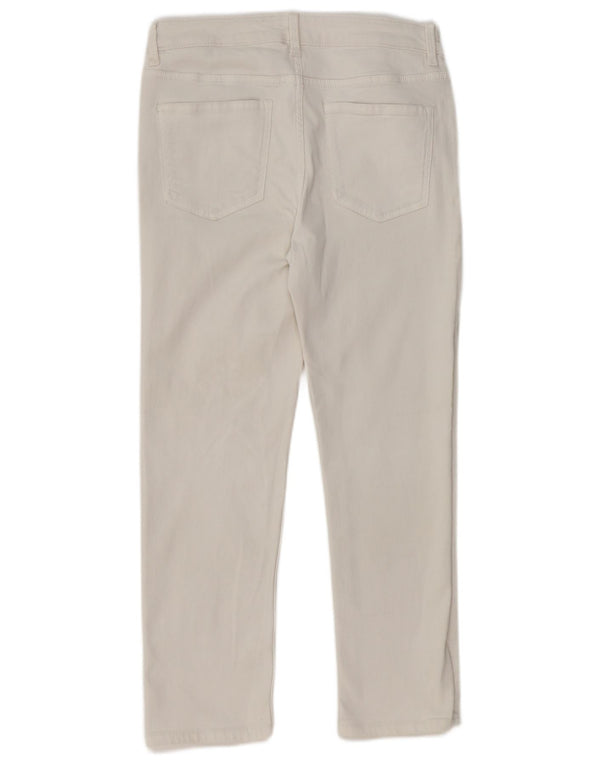 Jeans dritti Marks & Spencer da donna The Sienna UK 12 medio W30 L26 bianco