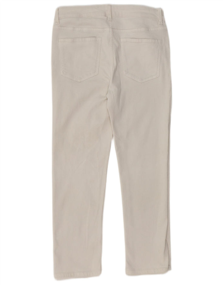 Jeans dritti Marks & Spencer da donna The Sienna UK 12 medio W30 L26 bianco