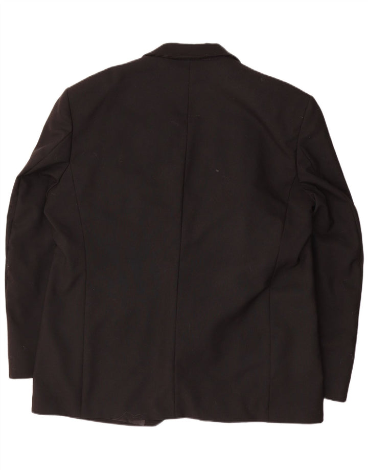 Giacca blazer da uomo a 1 bottone Wilvorst UK 42 XL lana nera