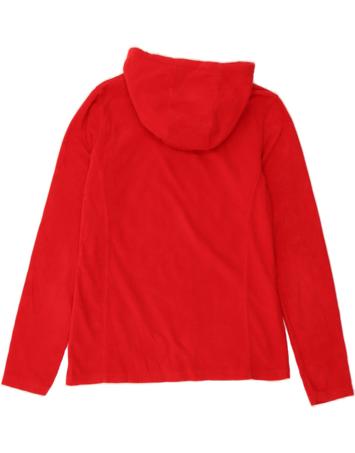 MOUNTAIN WAREHOUSE Womens Hooded Fleece Jumper UK 10 Small  Red Polyester Vintage Mountain Warehouse and Second-Hand Mountain Warehouse from Messina Hembry 