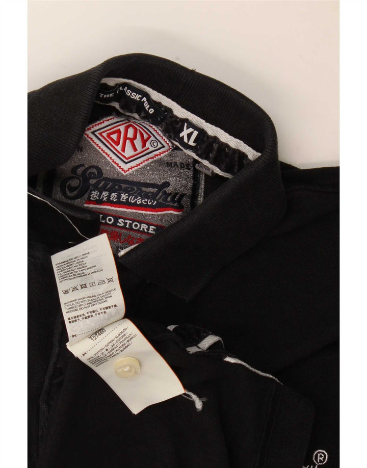 Polo da uomo Superdry XL in cotone nero