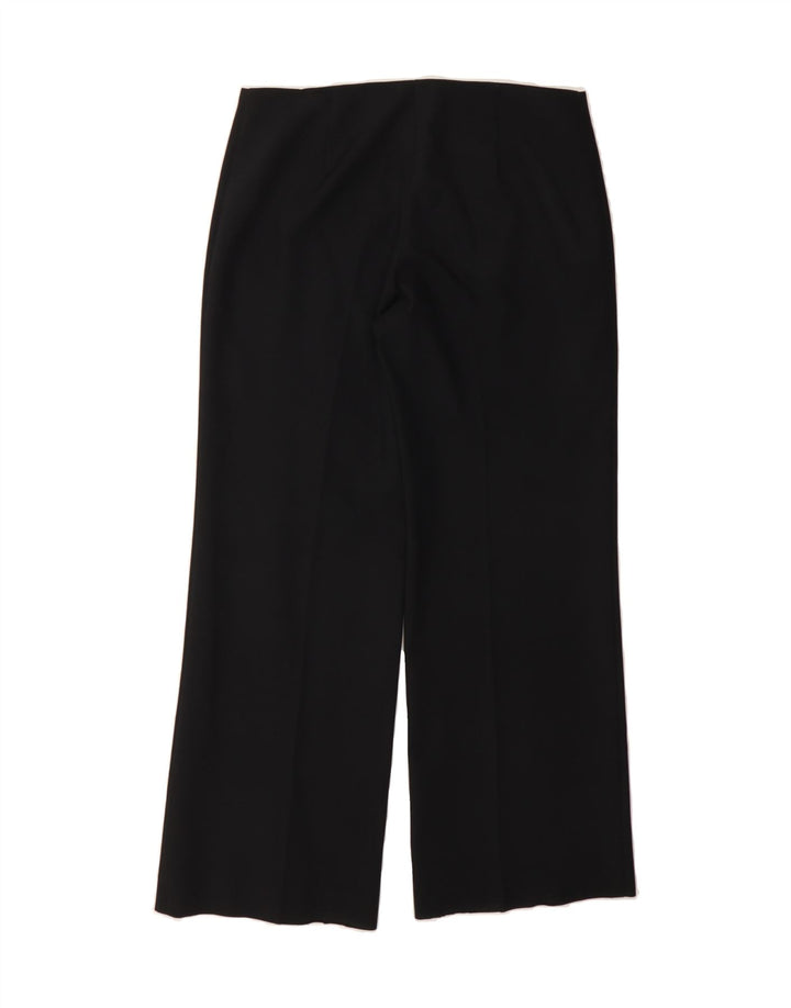 BENETTON Womens Straight Casual Trousers W30 L28 Black Vintage Benetton and Second-Hand Benetton from Messina Hembry 