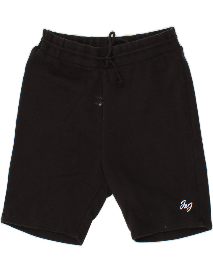 JACK & JONES Mens Sport Shorts Medium Black Cotton Vintage Jack & Jones and Second-Hand Jack & Jones from Messina Hembry 