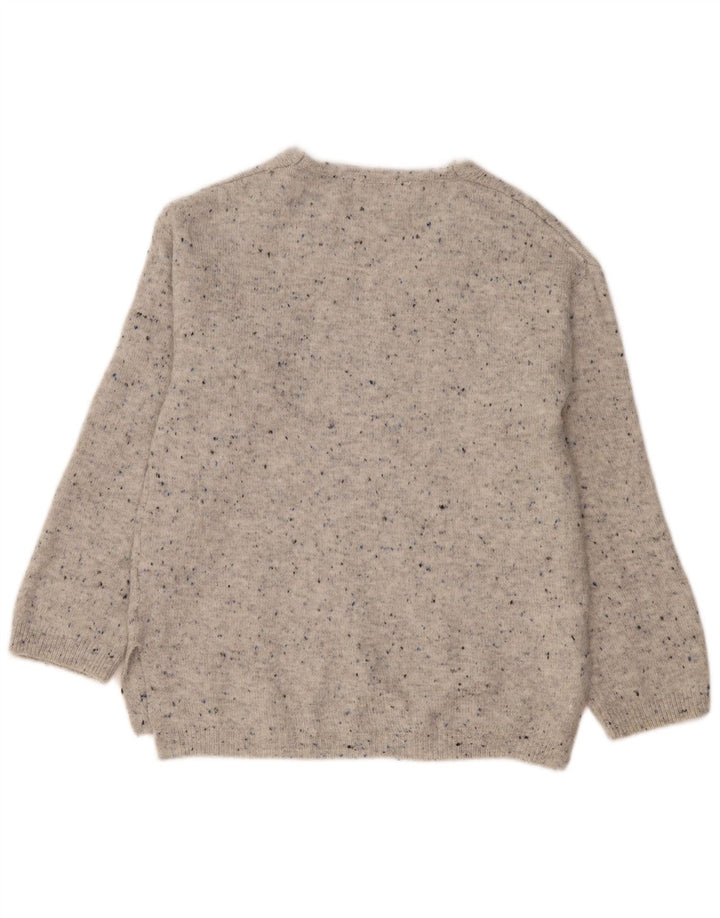 Maglione maglione oversize da donna con scollo a V UK 10 piccolo