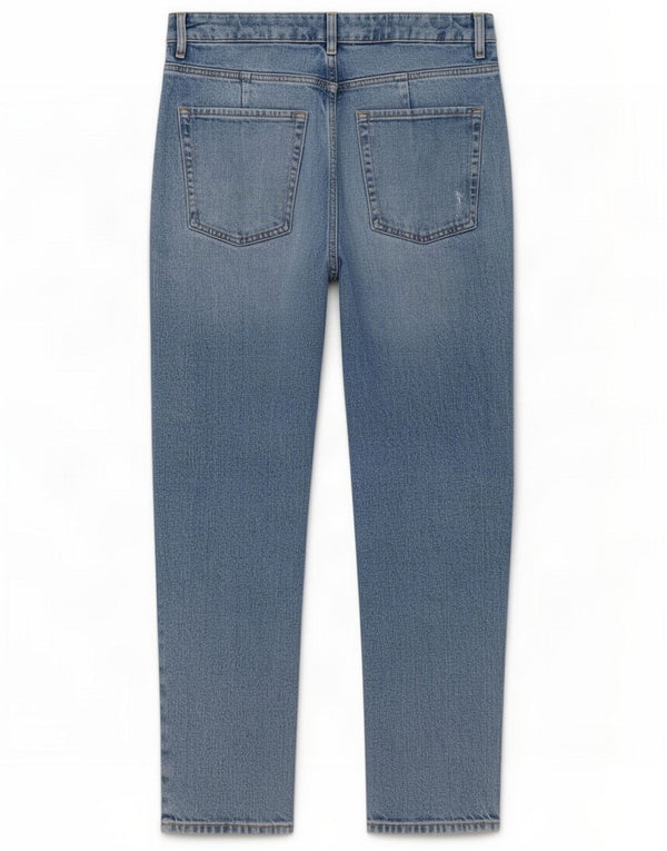 Marks & Spencer Jeans affusolati a vita alta da donna UK 12 Medio W28 L27 Blu