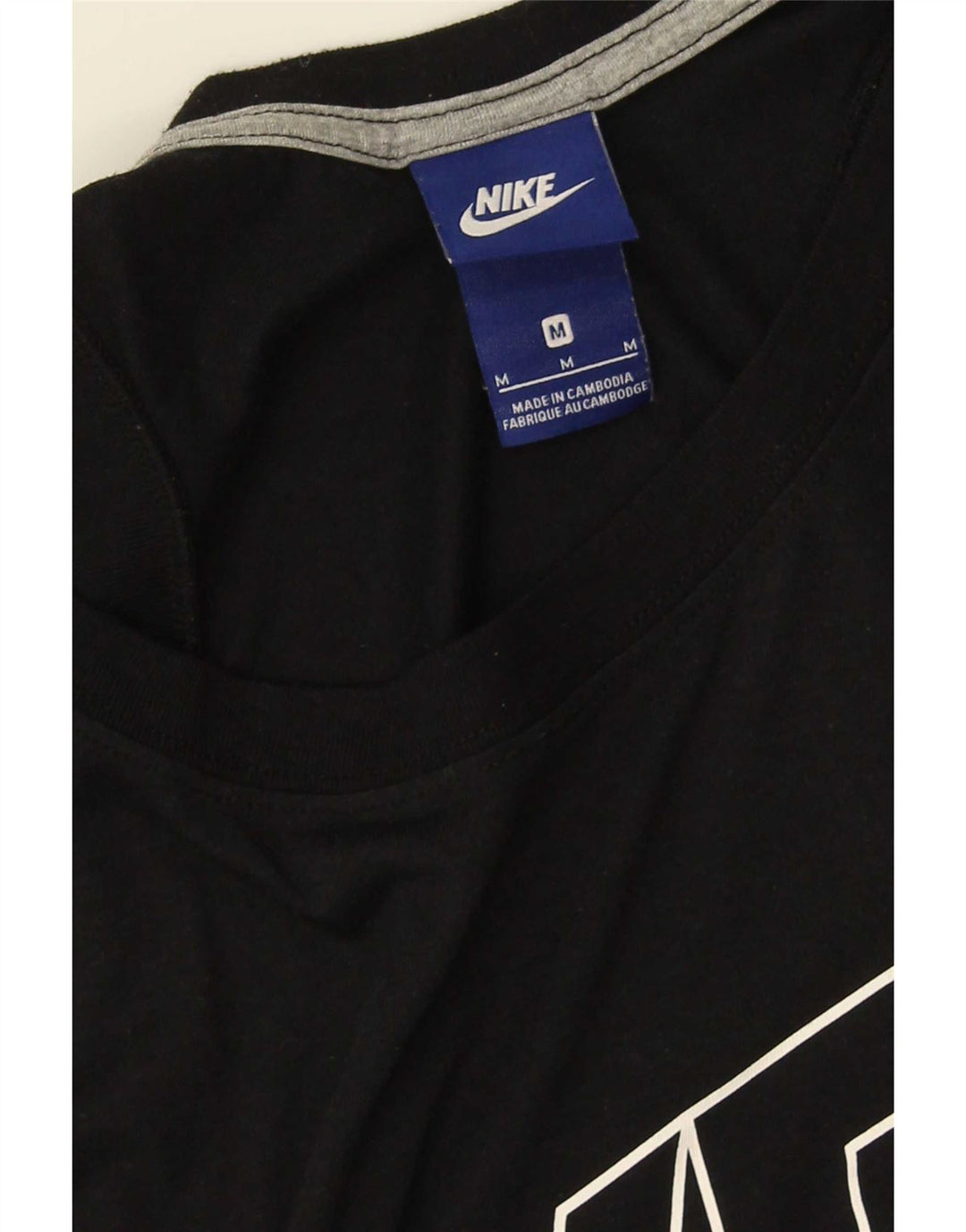 Canotta grafica Nike da donna UK 14 medio nera