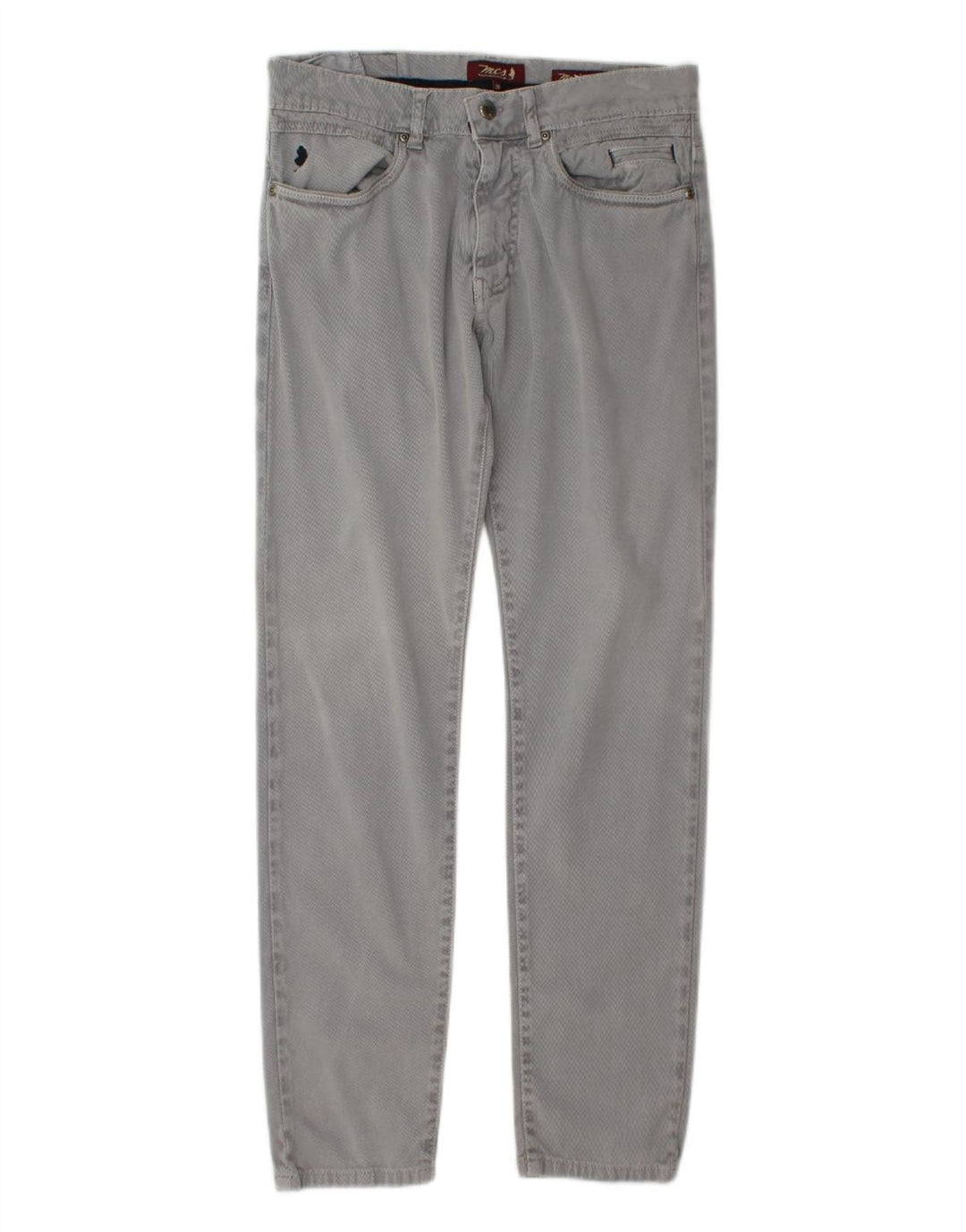 MARLBORO CLASSICS Womens Slim Casual Trousers W29 L29 Grey Cotton