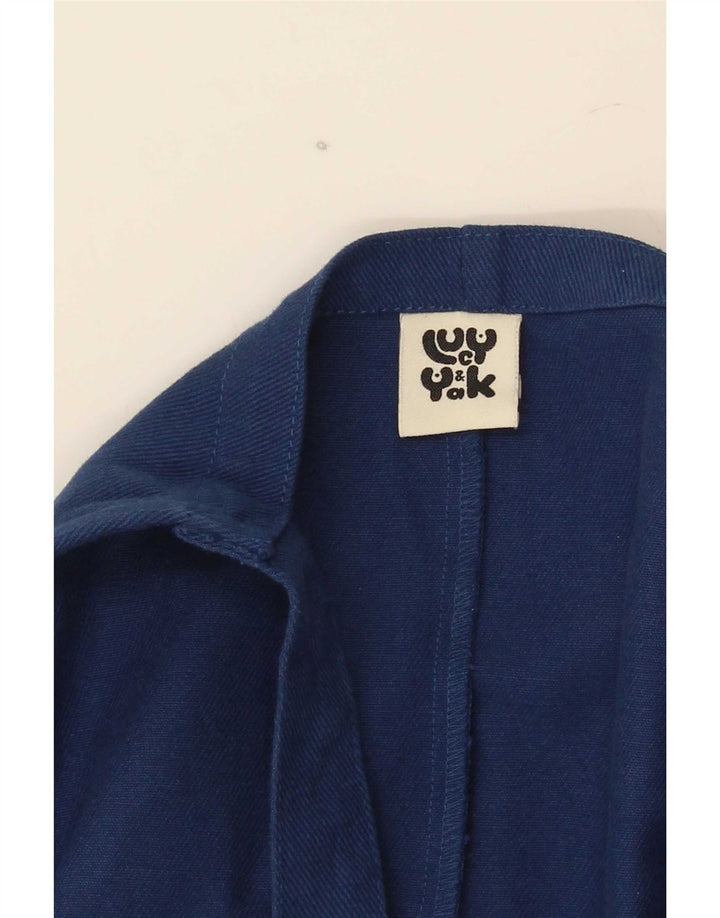 Pantaloni salopette affusolati da uomo Lucy & Yak medio blu navy