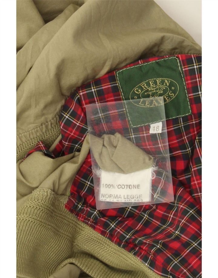 Giubbotto bomber da uomo Green Leaves IT 48 cotone kaki medio