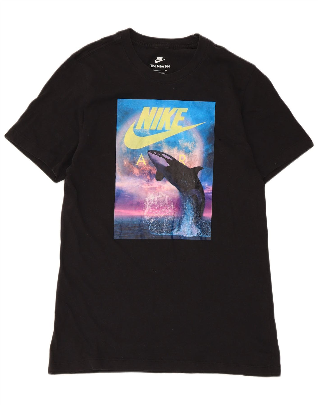 T-shirt grafica da uomo Nike Top Small in cotone nero