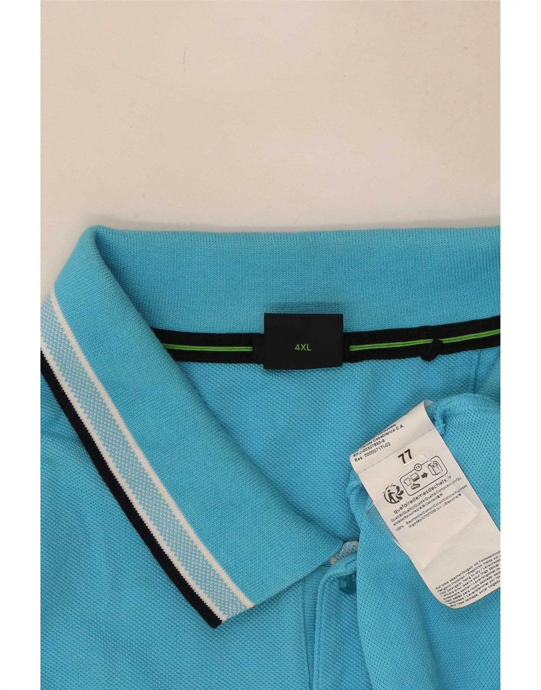 Polo da uomo Hugo Boss 4XL in cotone blu