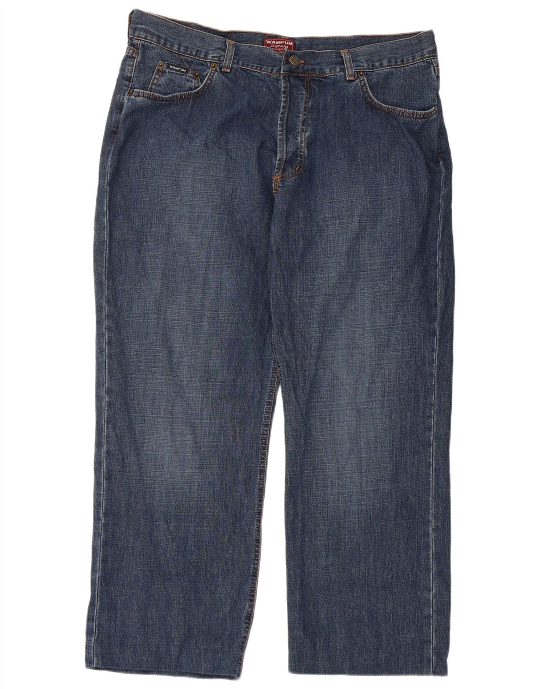 Jeans dritti da uomo WAMPUM W36 L27 cotone blu
