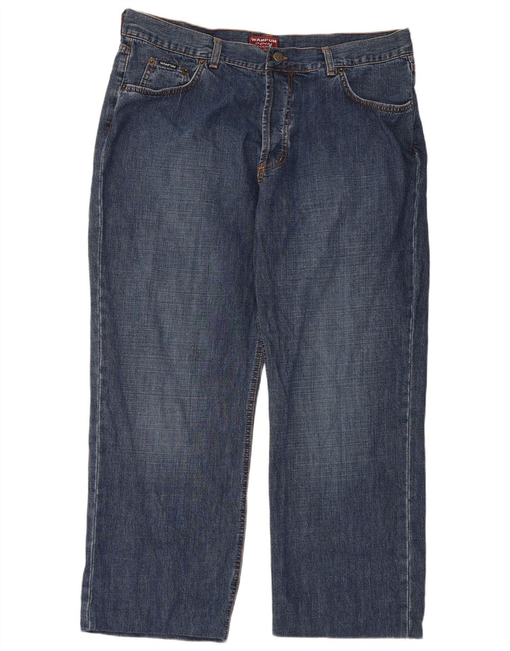 Jeans dritti da uomo WAMPUM W36 L27 cotone blu