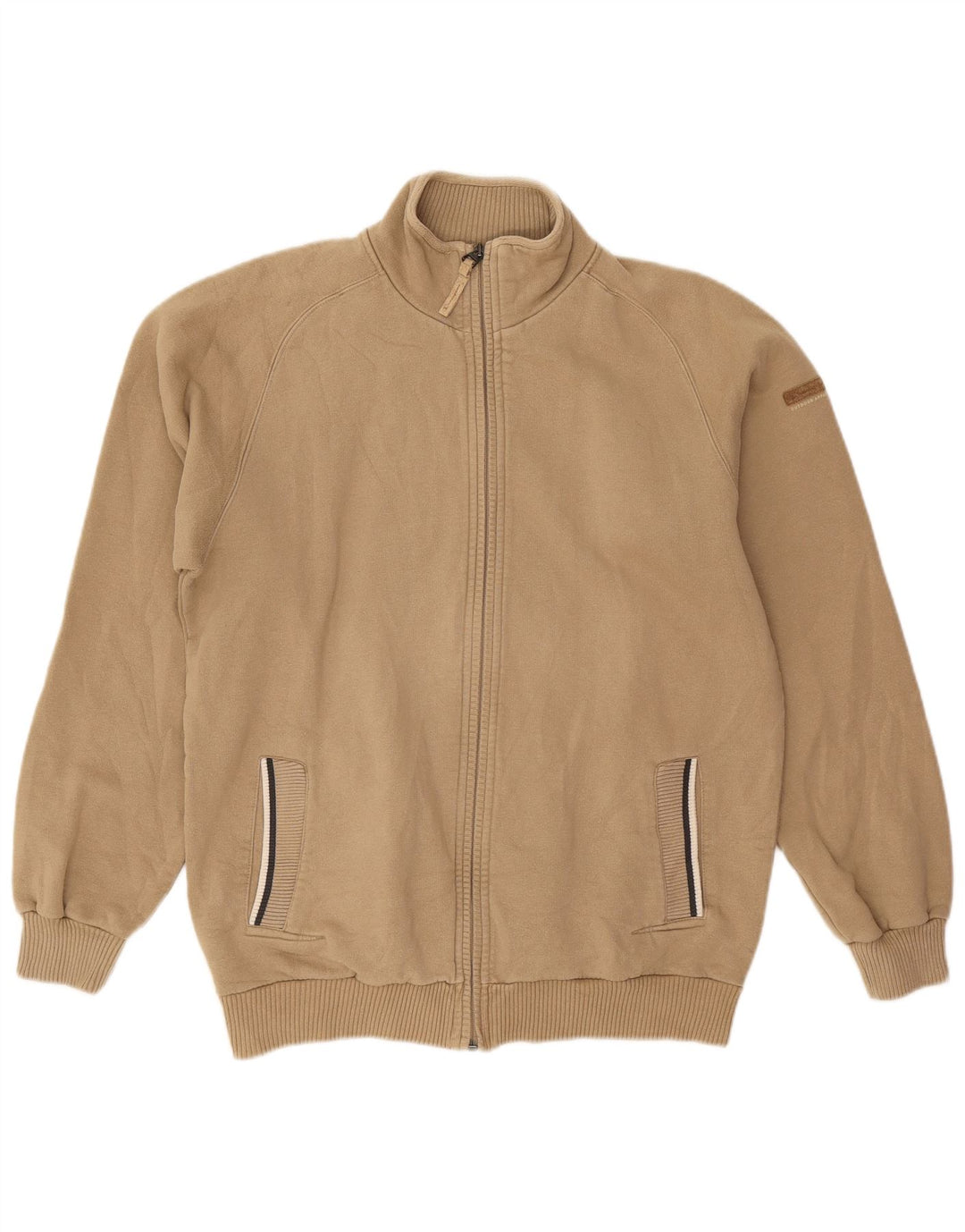 CHAMPION Giacca da tuta da uomo di grandi dimensioni in cotone beige