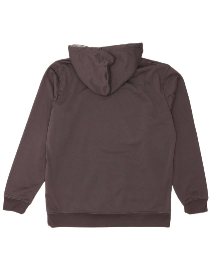 Felpa con cappuccio da uomo Reebok in poliestere grigio medio