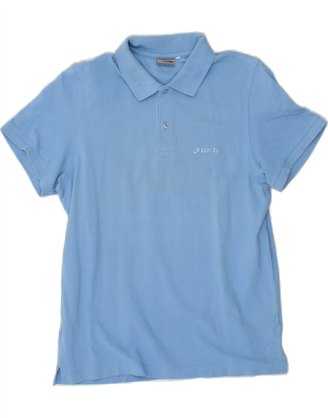 LOTTO Mens Polo Shirt Medium Blue Vintage Lotto and Second-Hand Lotto from Messina Hembry 