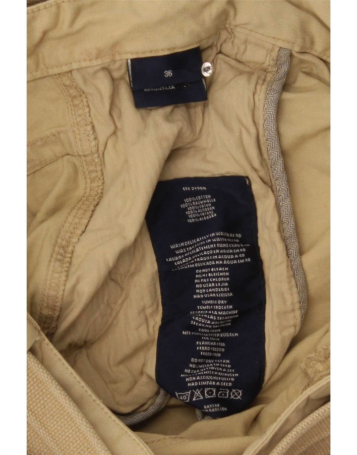 Pantaloncini cargo da uomo Gant W36 grandi in cotone beige