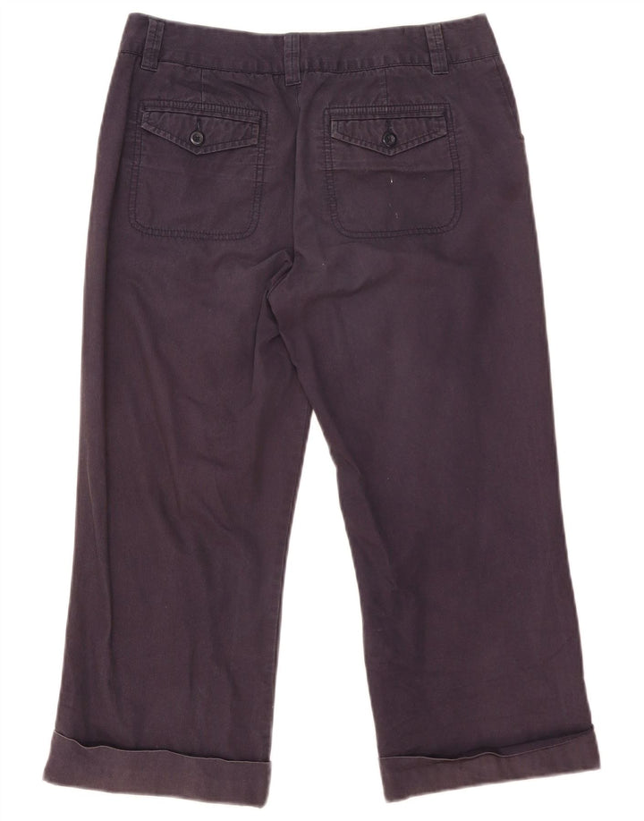 Pantaloni Capri da donna Marks & Spencer UK 10 Small W32 L22 Blu Navy