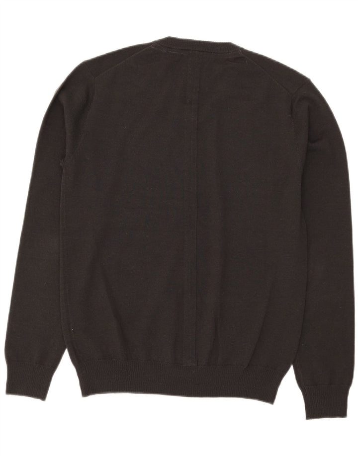 Guess Maglione da uomo con scollo a V in acrilico grigio medio