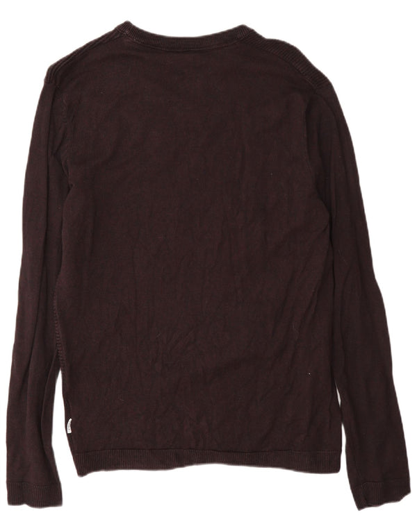 Jack & Jones Maglione da uomo Core Regular Fit con scollo a barca Bordeaux medio