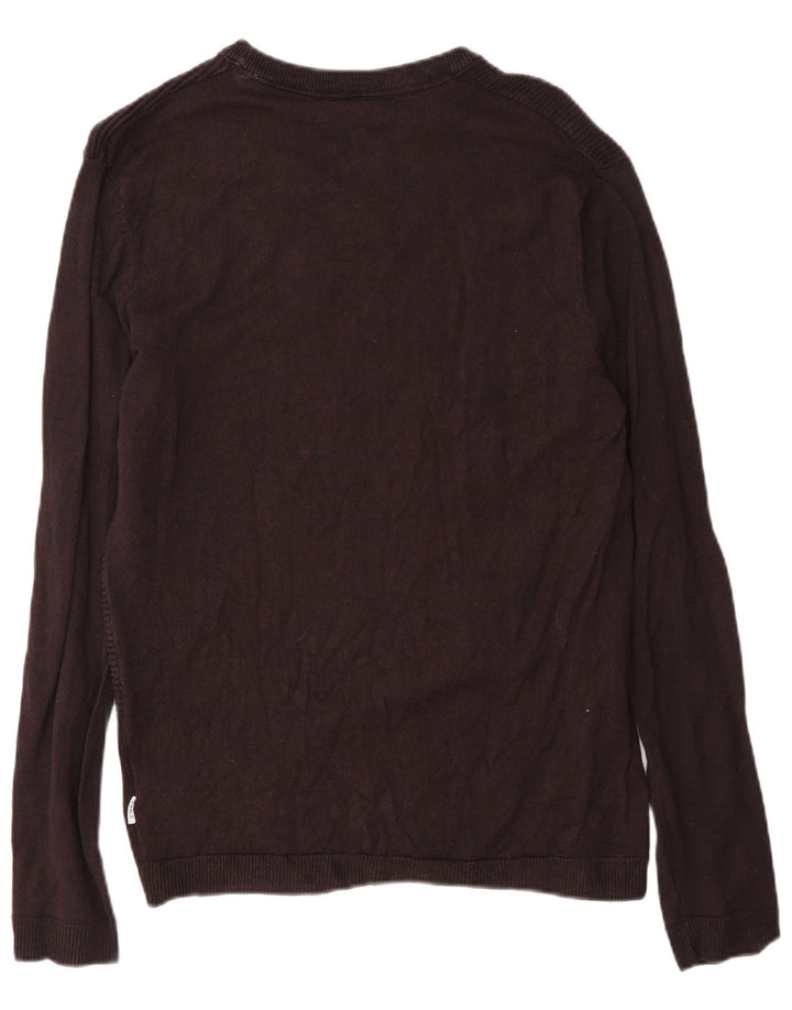Jack & Jones Maglione da uomo Core Regular Fit con scollo a barca Bordeaux medio