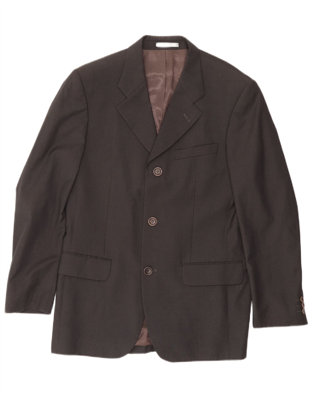 KENZO Giacca Blazer da Uomo a 3 Bottoni IT 48 Media Blu Navy Lana